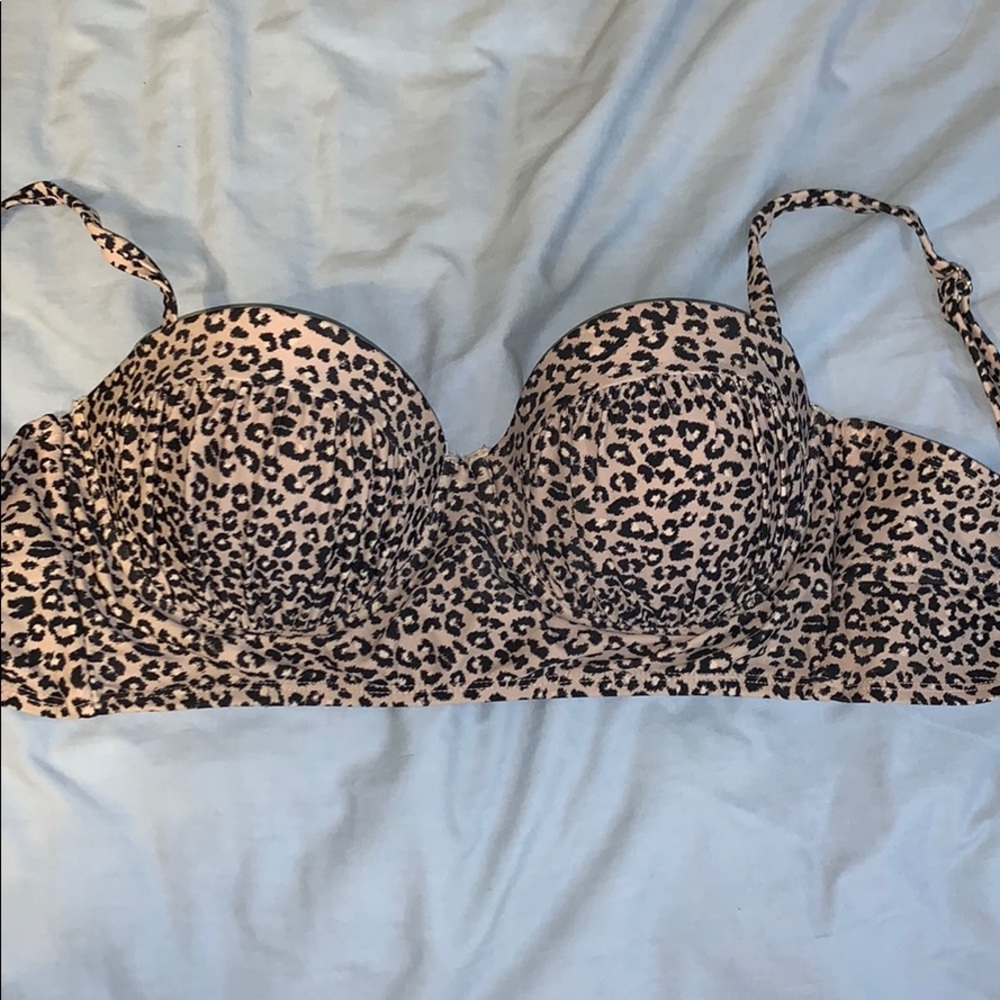 Cheetah print bikini top
